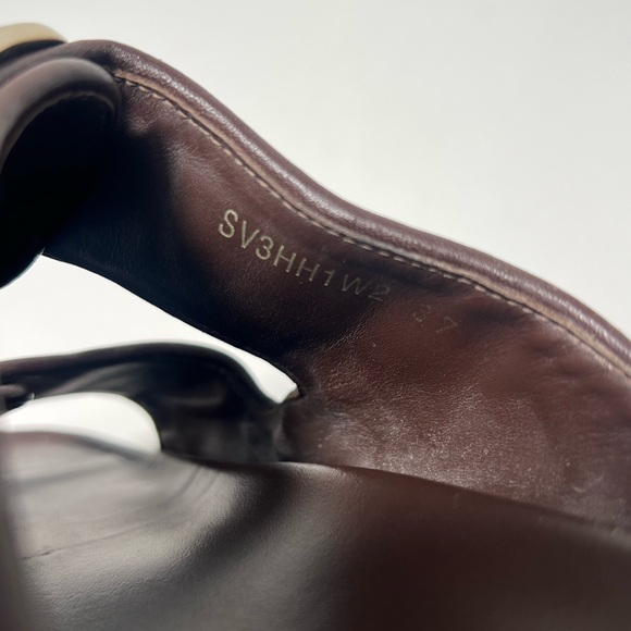 Valentino Garavani Toile Iconograph Double Strap V-Logo Slide Sandals Mule - Picture 15 of 15